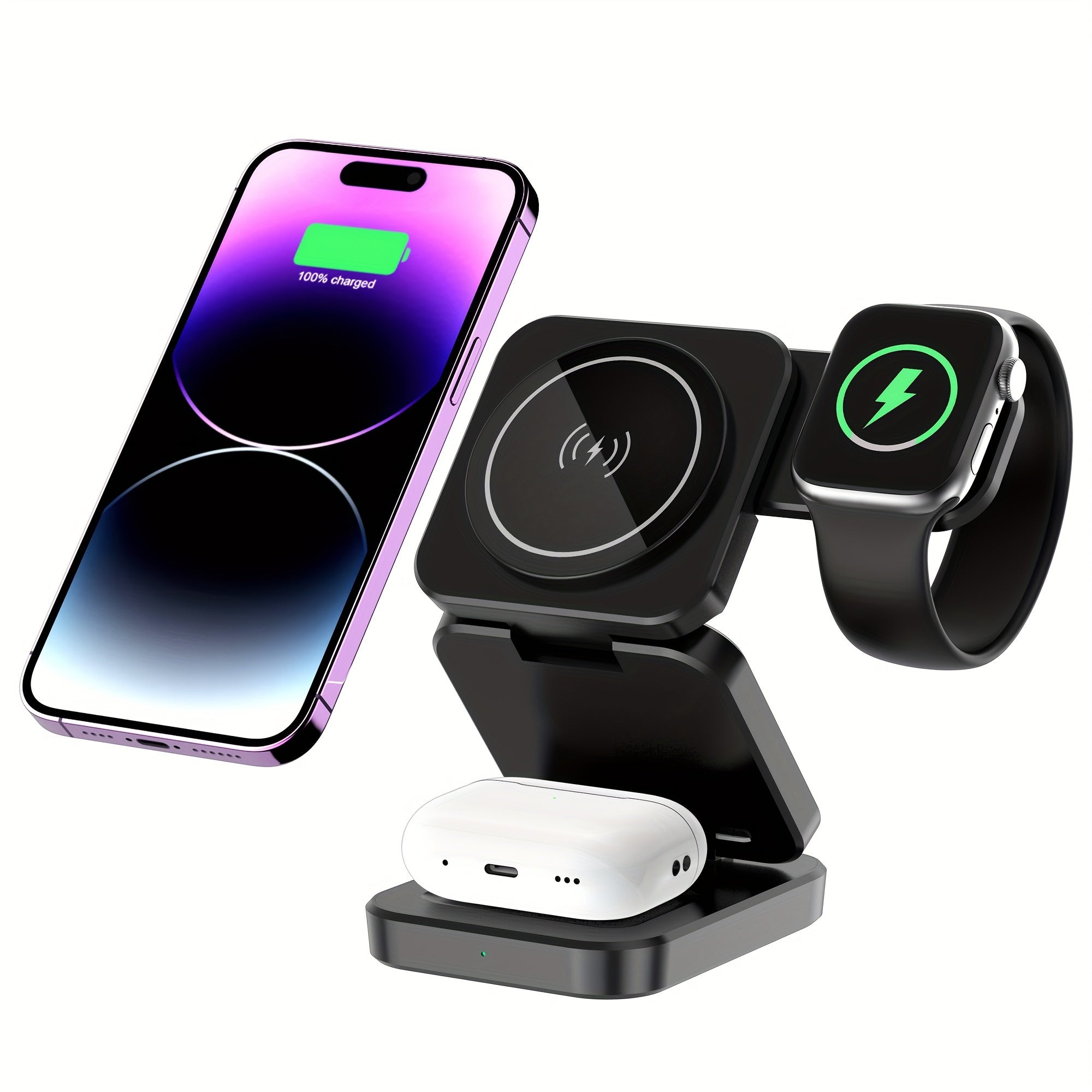 Nexora TriCharge 3-in-1 Wireless Charging Station