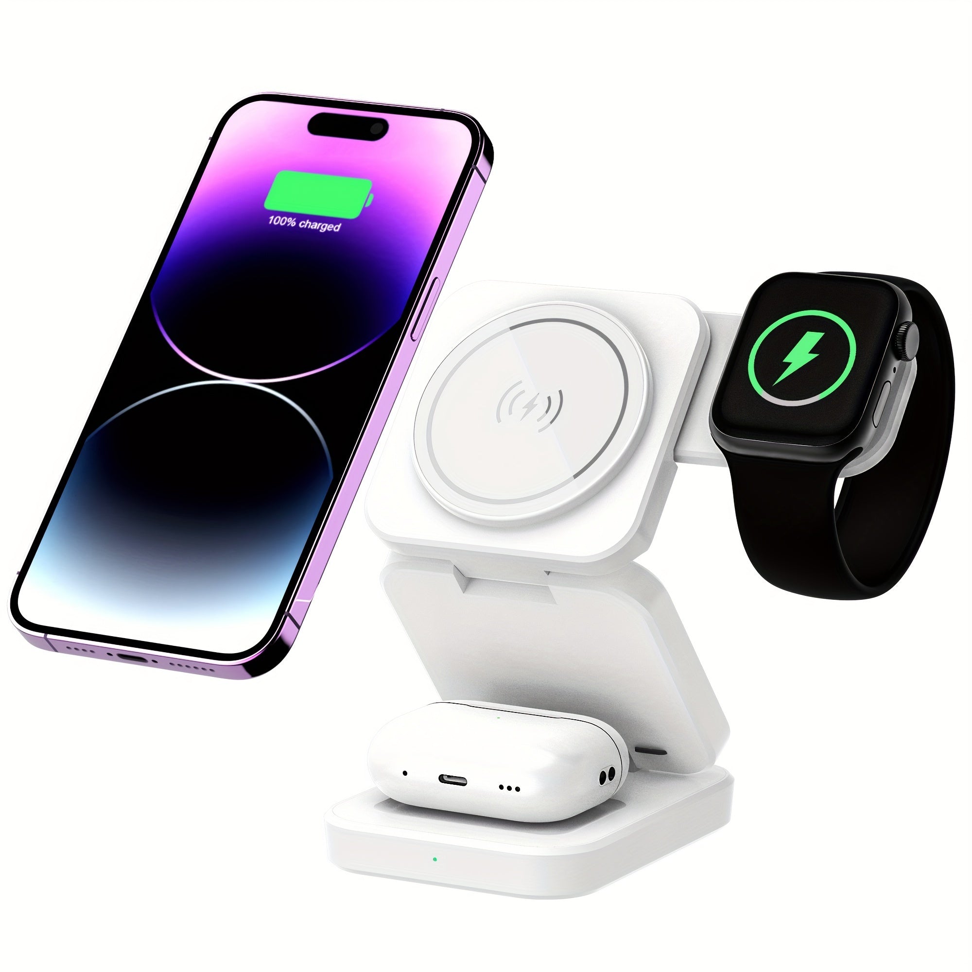 Nexora TriCharge 3-in-1 Wireless Charging Station