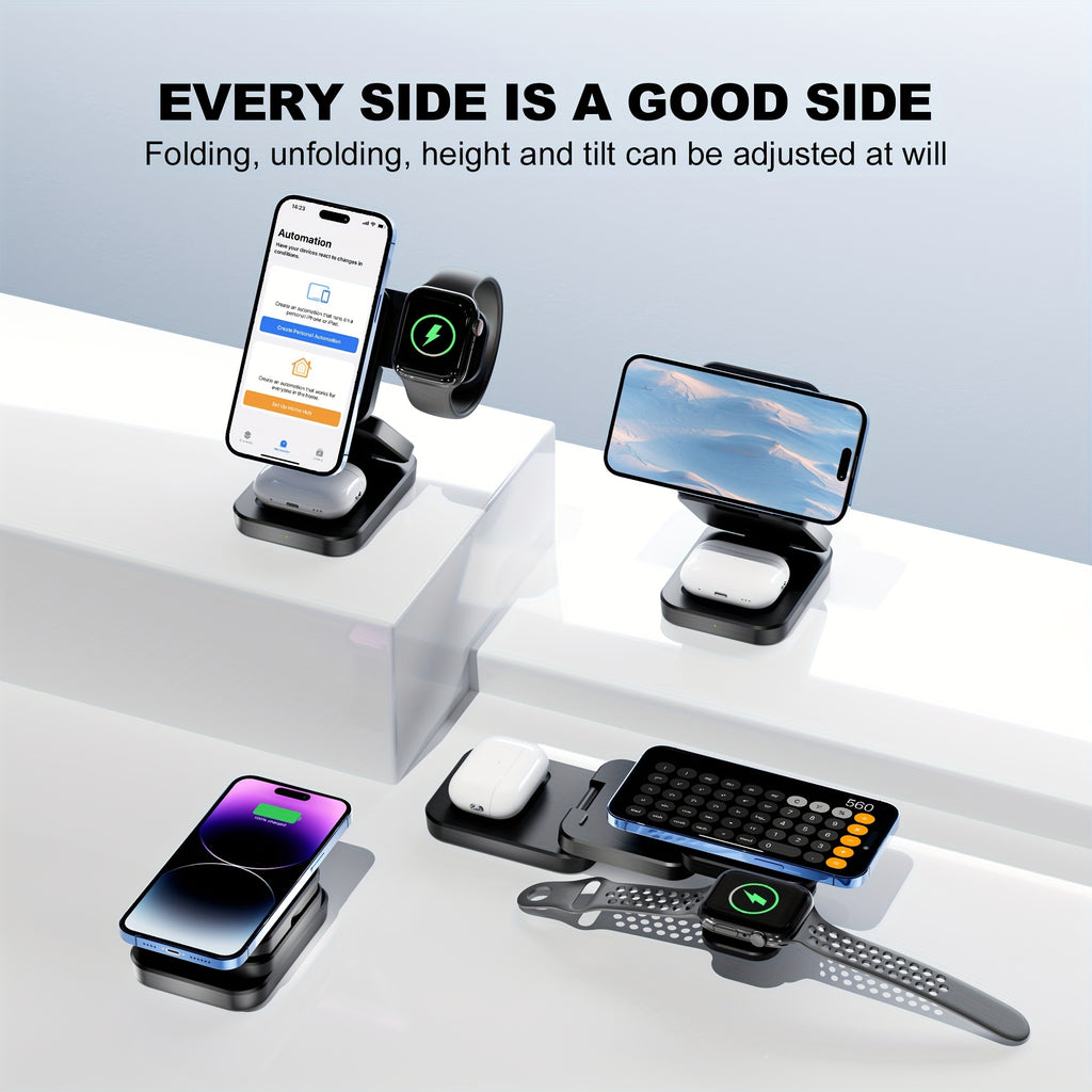 Nexora TriCharge 3-in-1 Wireless Charging Station