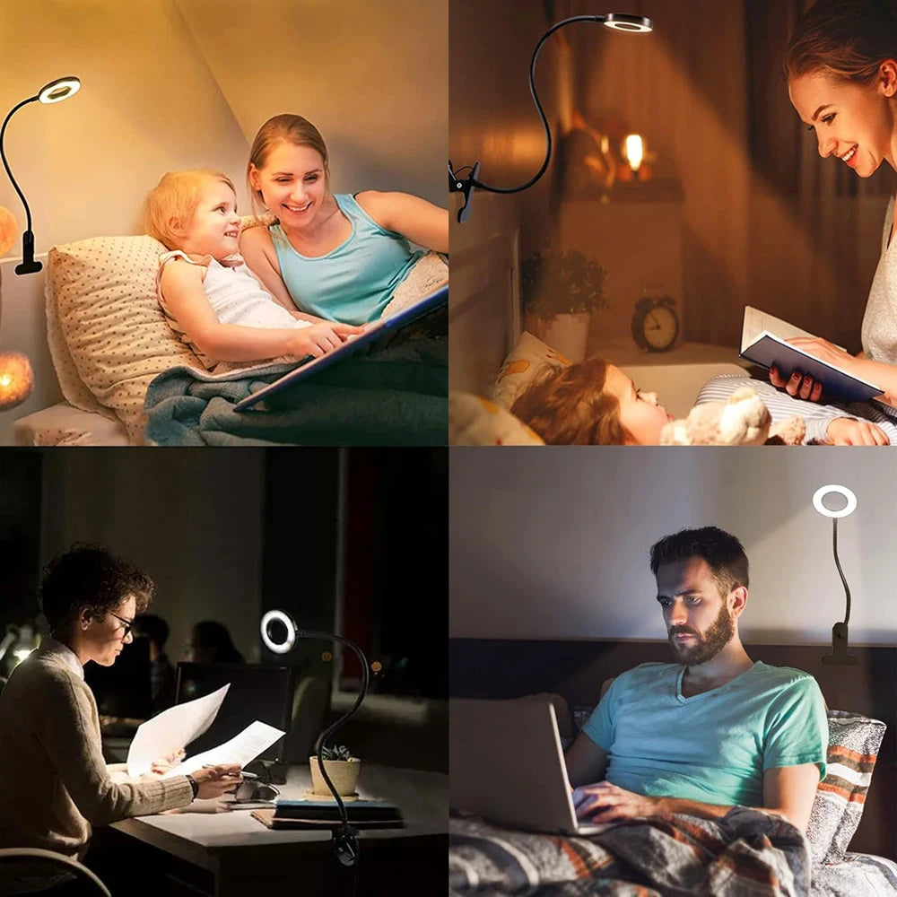 Nexora GL48 LED Desk Lamp — Clip-On Gooseneck Reading Light