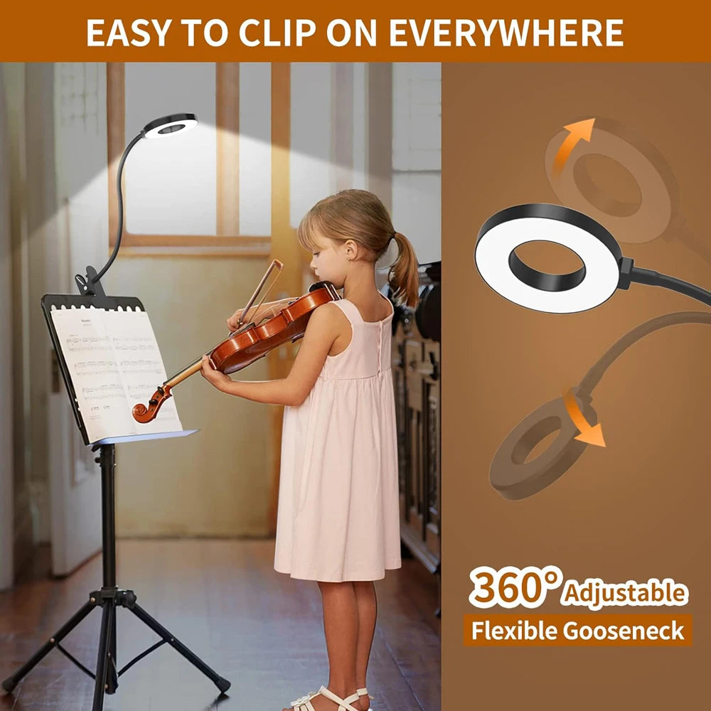 Nexora GL48 LED Desk Lamp — Clip-On Gooseneck Reading Light