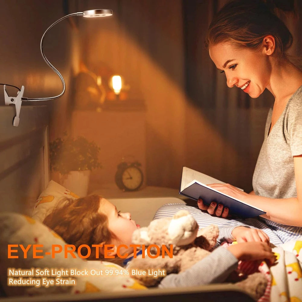 Nexora GL48 LED Desk Lamp — Clip-On Gooseneck Reading Light
