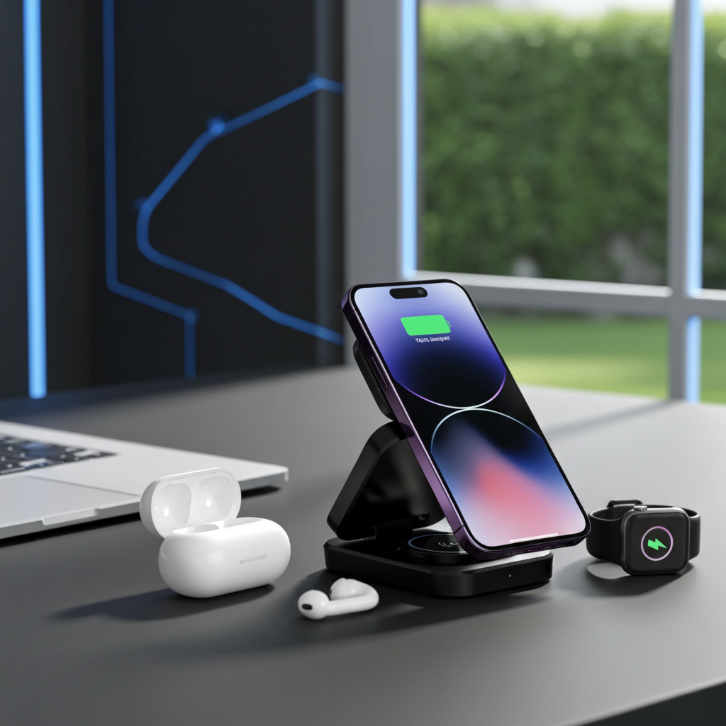 Nexora TriCharge 3-in-1 Wireless Charging Station