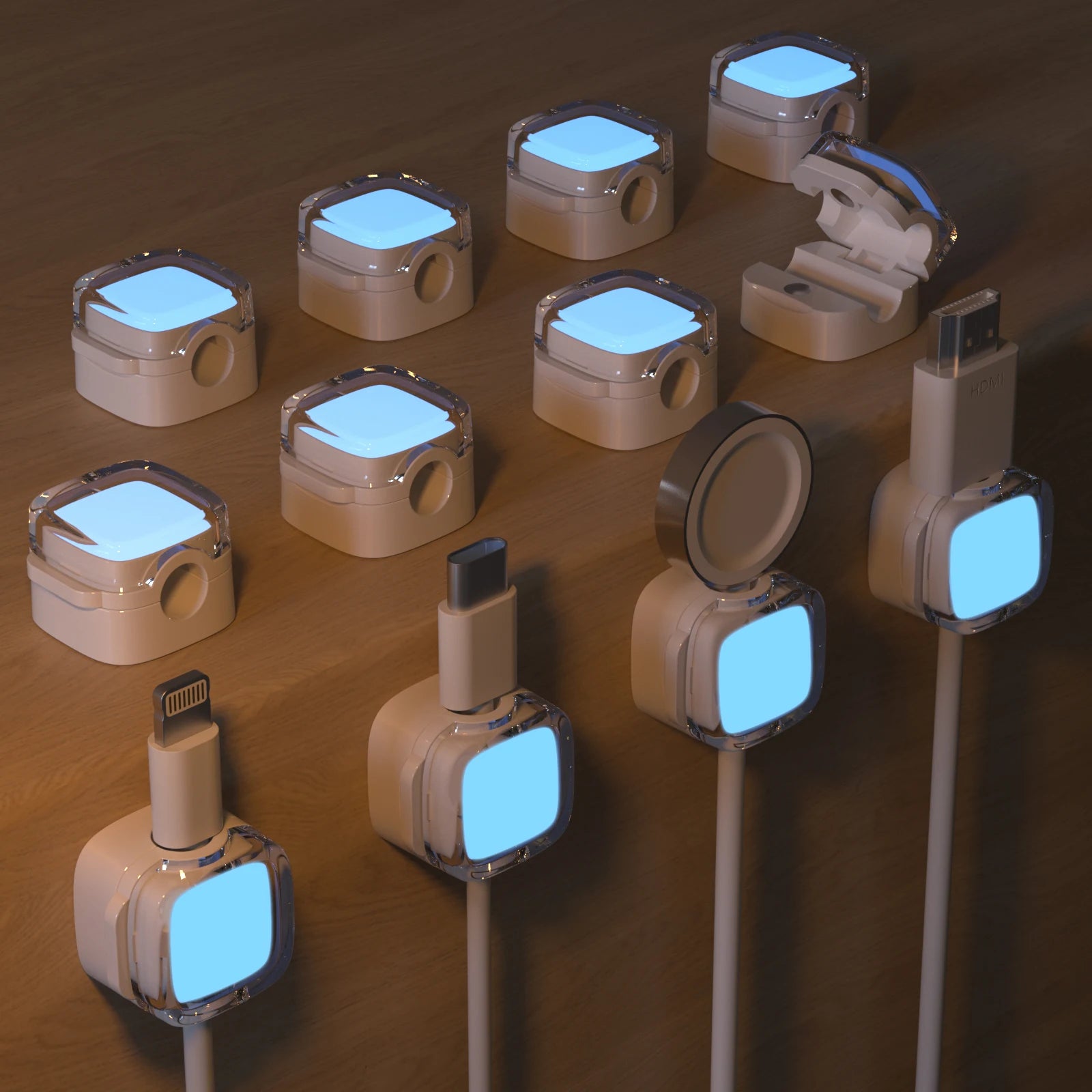 Nexora MagCable Organizer — Magnetic Desktop Cable Management