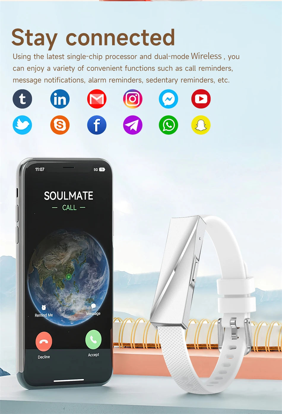 Nexora FT2 Smart Fitness Band