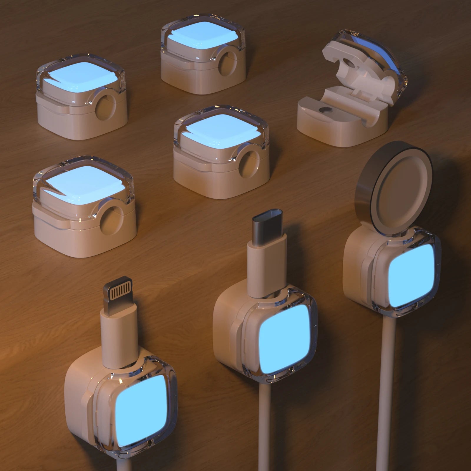 Nexora MagCable Organizer — Magnetic Desktop Cable Management